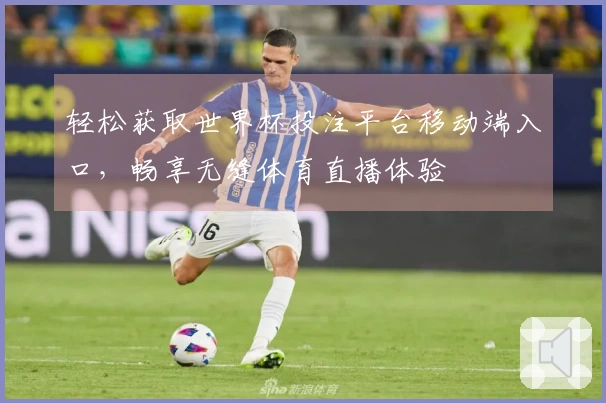 轻松获取世界杯投注平台移动端入口，畅享无缝体育直播体验